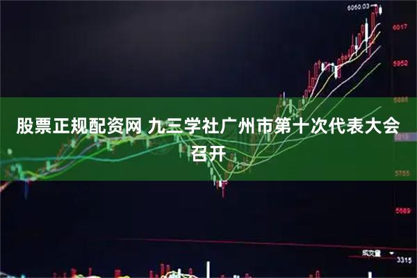 股票正规配资网 九三学社广州市第十次代表大会召开